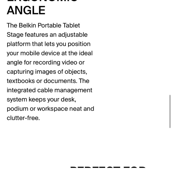 NWT Belkin Portable Presenter Tablet Stand - Picture 7 of 9